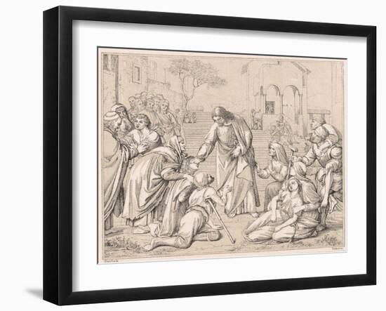 Jesus Healing the Multitudes, C1880-James Jacques Joseph Tissot-Framed Giclee Print