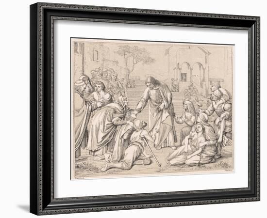 Jesus Healing the Multitudes, C1880-James Jacques Joseph Tissot-Framed Giclee Print