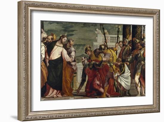 Jesus Healing the Servant of a Centurion-Paolo Veronese-Framed Giclee Print