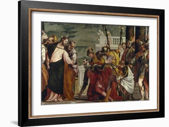 Jesus Healing the Servant of a Centurion-Paolo Veronese-Framed Giclee Print