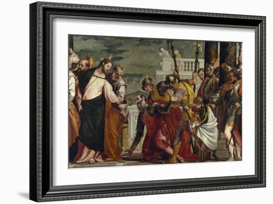 Jesus Healing the Servant of a Centurion-Paolo Veronese-Framed Giclee Print