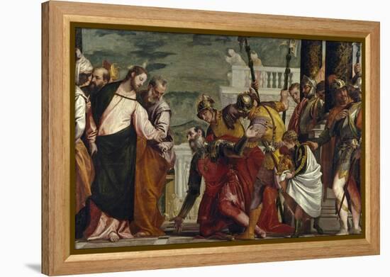 Jesus Healing the Servant of a Centurion-Paolo Veronese-Framed Premier Image Canvas