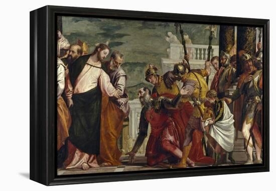 Jesus Healing the Servant of a Centurion-Paolo Veronese-Framed Premier Image Canvas