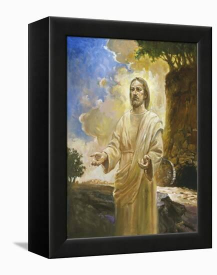 Jesus in Front of Cave-Hal Frenck-Framed Premier Image Canvas