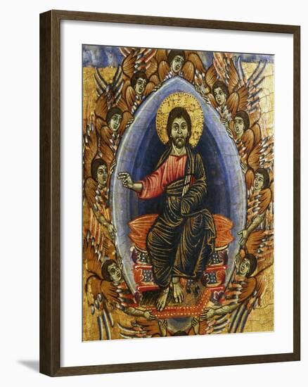 Jesus in Glory with Angels, Late 13th Century-null-Framed Giclee Print