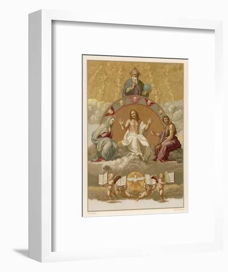 Jesus in Heaven-null-Framed Art Print