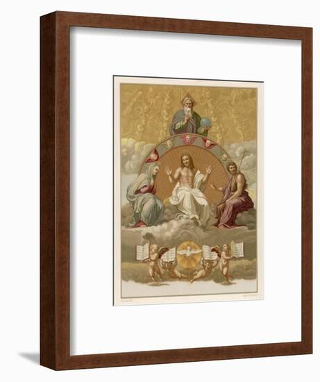 Jesus in Heaven-null-Framed Art Print