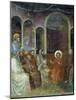 Jesus in Temple Among Doctors, Detail from Life and Passion of Christ-Giotto di Bondone-Mounted Giclee Print