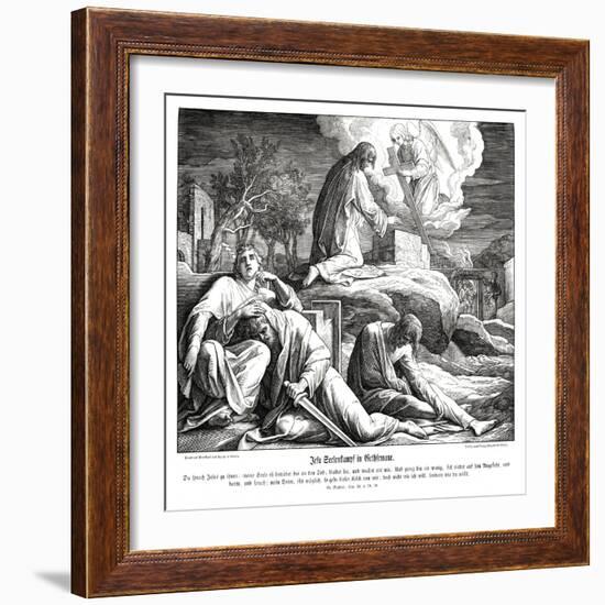 Jesus in the Garden of Gethsemane, Gospel of Matthew-Julius Schnorr von Carolsfeld-Framed Giclee Print