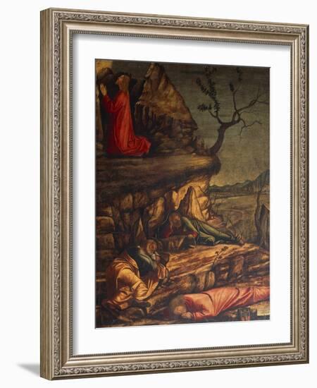 Jesus in the Garden of Gethsemane or Prayer in the Garden, 1502-1507-Vittore Carpaccio-Framed Giclee Print