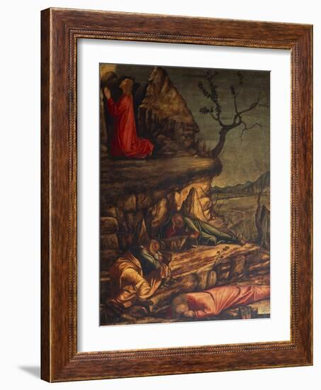 Jesus in the Garden of Gethsemane or Prayer in the Garden, 1502-1507-Vittore Carpaccio-Framed Giclee Print