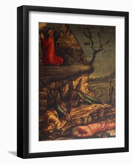 Jesus in the Garden of Gethsemane or Prayer in the Garden, 1502-1507-Vittore Carpaccio-Framed Giclee Print