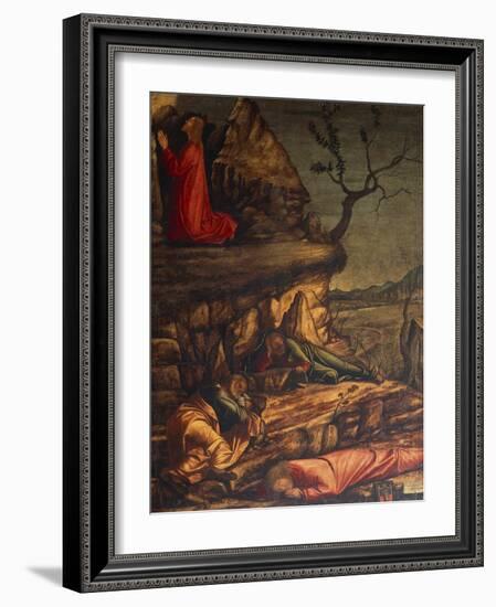 Jesus in the Garden of Gethsemane or Prayer in the Garden, 1502-1507-Vittore Carpaccio-Framed Giclee Print