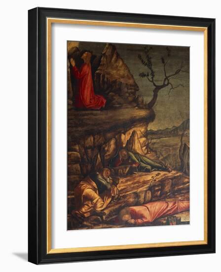 Jesus in the Garden of Gethsemane or Prayer in the Garden, 1502-1507-Vittore Carpaccio-Framed Giclee Print