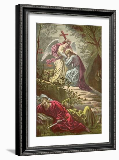 Jesus in the Garden of Gethsemane-North American-Framed Giclee Print