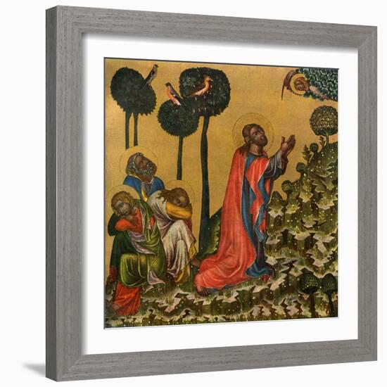 Jesus in the Olive Grove, C1350-null-Framed Giclee Print