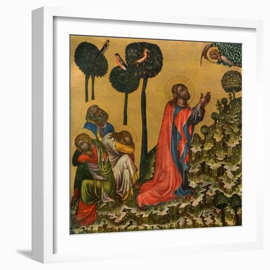 Jesus in the Olive Grove, C1350-null-Framed Giclee Print