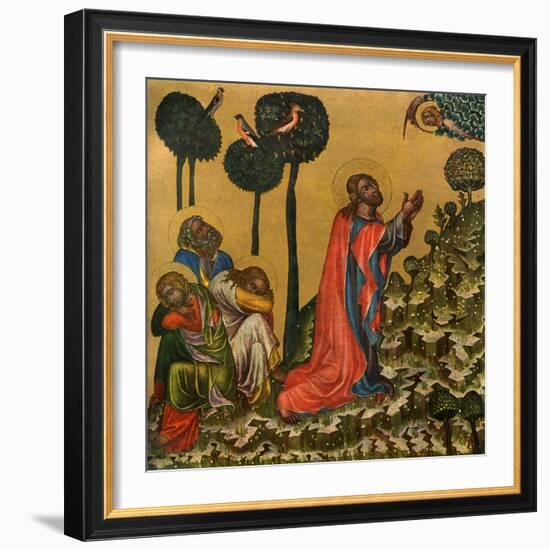 Jesus in the Olive Grove, C1350-null-Framed Giclee Print