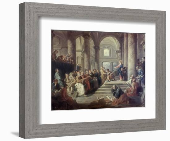Jesus in the Temple-Giovanni Paolo Pannini-Framed Giclee Print