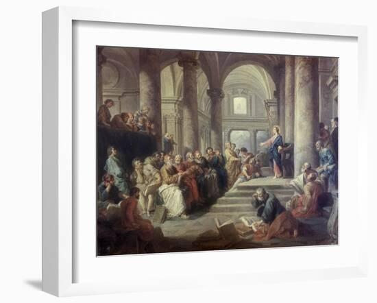 Jesus in the Temple-Giovanni Paolo Pannini-Framed Giclee Print