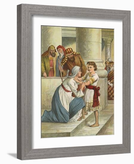 Jesus in the Temple-English School-Framed Giclee Print