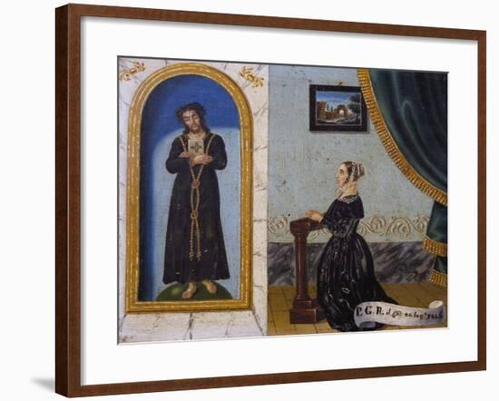 Jesus Invoked by Woman, Votive, 1846, Italy-null-Framed Giclee Print