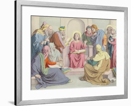 Jesus Is Found in the Temple-null-Framed Giclee Print