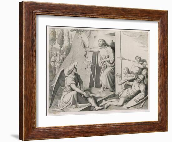 Jesus Is Resurrected-Friedrich Overbeck-Framed Art Print