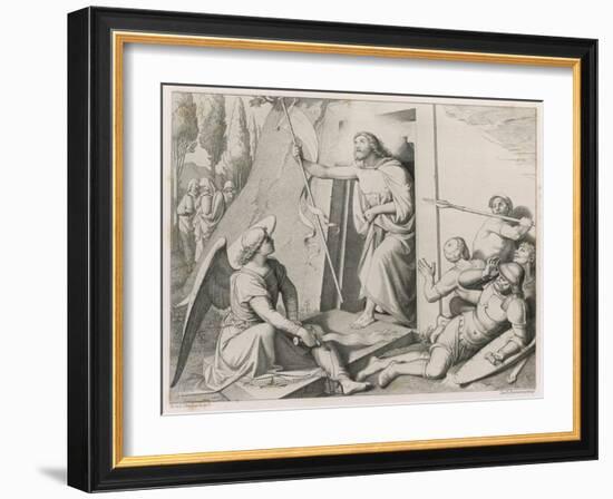 Jesus Is Resurrected-Friedrich Overbeck-Framed Art Print