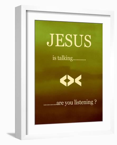 Jesus Is Talking-Ruth Palmer 2-Framed Art Print