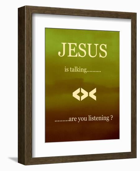 Jesus Is Talking-Ruth Palmer 2-Framed Art Print