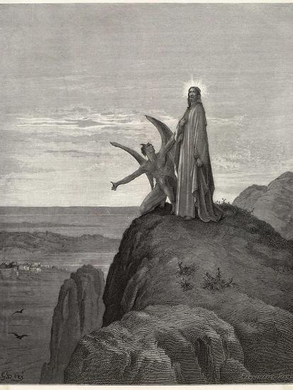 'Jesus is Tempted by Satan in the Wilderness' Photographic Print ...