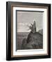 Jesus is Tempted by Satan in the Wilderness-Gustave Dor?-Framed Photographic Print