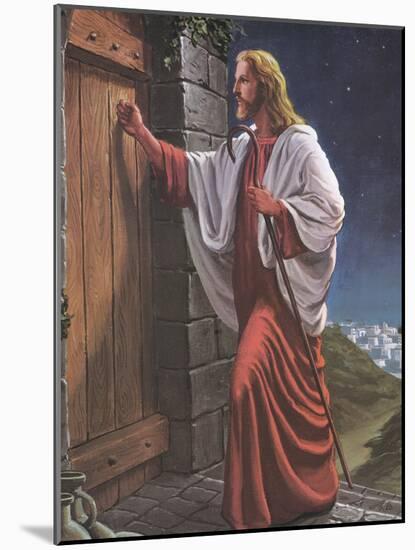 Jesus Knock on the Door-unknown Tobey-Mounted Art Print