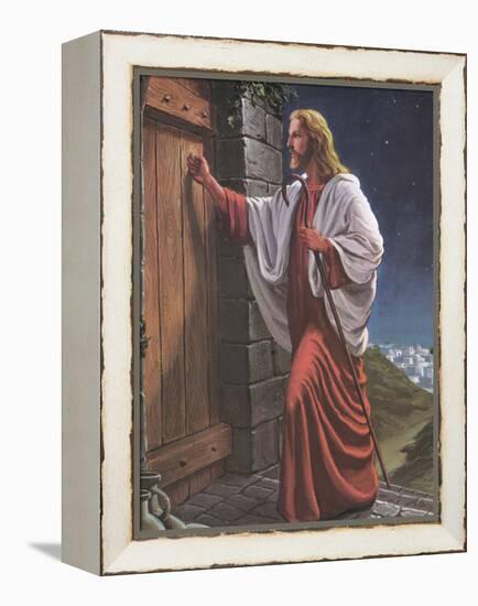 Jesus Knock on the Door-unknown Tobey-Framed Stretched Canvas