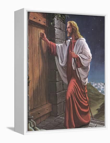 Jesus Knock on the Door-unknown Tobey-Framed Stretched Canvas