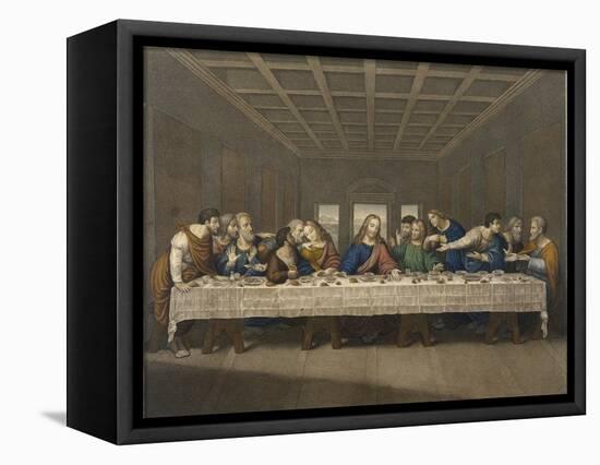 Jesus' Last Supper with His Disciples-Thouvenin-Framed Premier Image Canvas