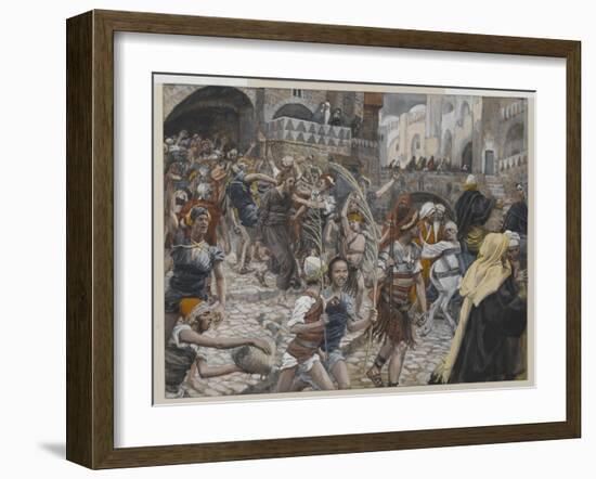 Jesus Led from Caiaphas to Pilate, Illustration from 'The Life of Our Lord Jesus Christ', 1886-94-James Tissot-Framed Giclee Print