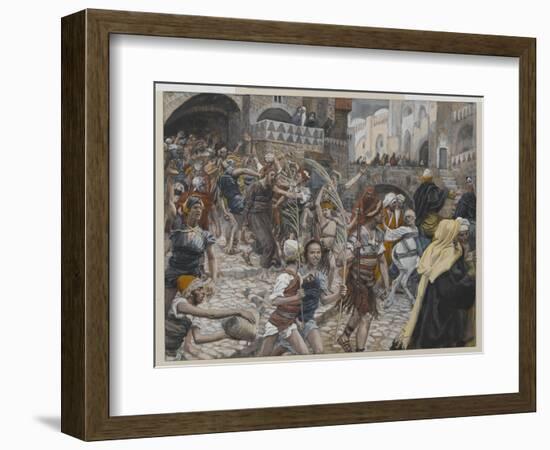 Jesus Led from Caiaphas to Pilate, Illustration from 'The Life of Our Lord Jesus Christ', 1886-94-James Tissot-Framed Giclee Print