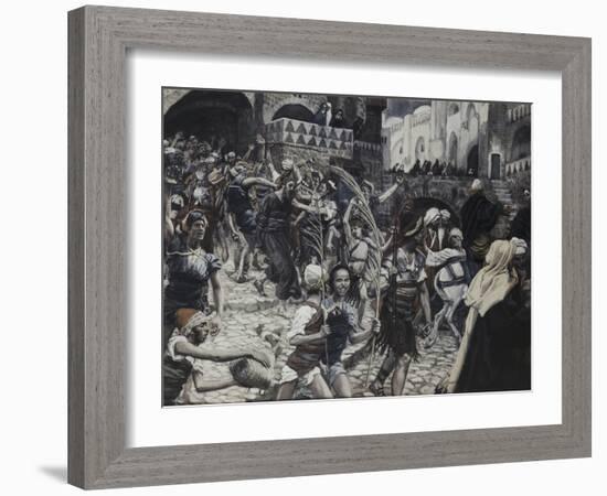 Jesus Led from Caiaphas-James Tissot-Framed Giclee Print