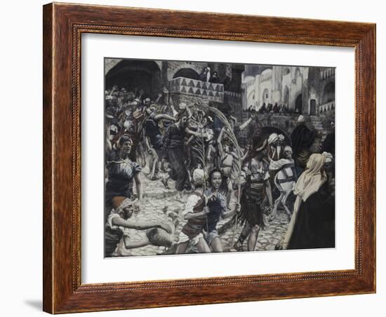 Jesus Led from Caiaphas-James Tissot-Framed Giclee Print