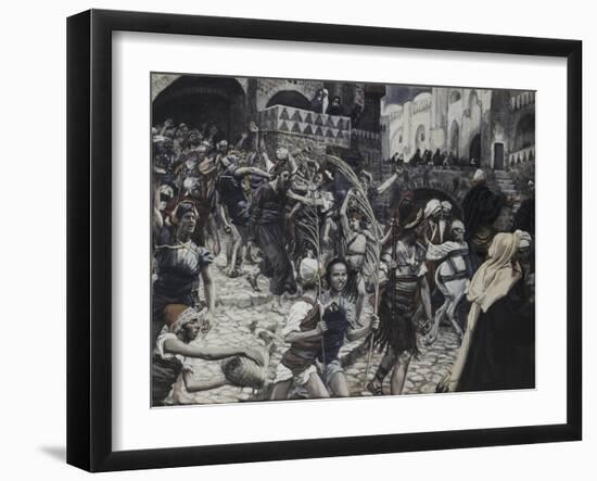 Jesus Led from Caiaphas-James Tissot-Framed Giclee Print