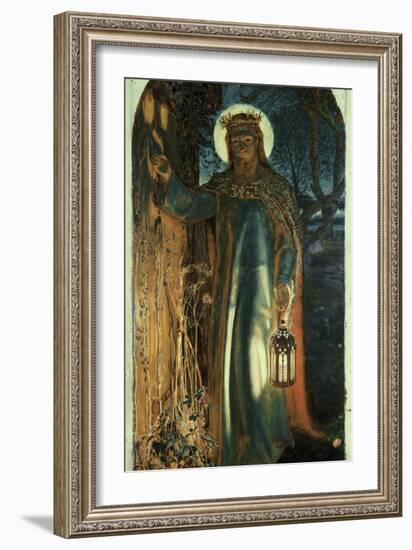 Jesus, Light of the World-William Holman Hunt-Framed Giclee Print