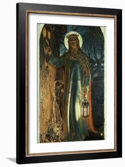 Jesus, Light of the World-William Holman Hunt-Framed Giclee Print