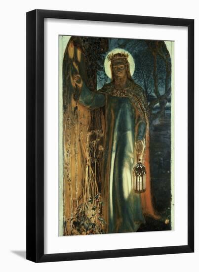 Jesus, Light of the World-William Holman Hunt-Framed Giclee Print