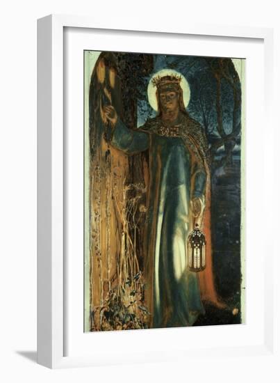 Jesus, Light of the World-William Holman Hunt-Framed Giclee Print