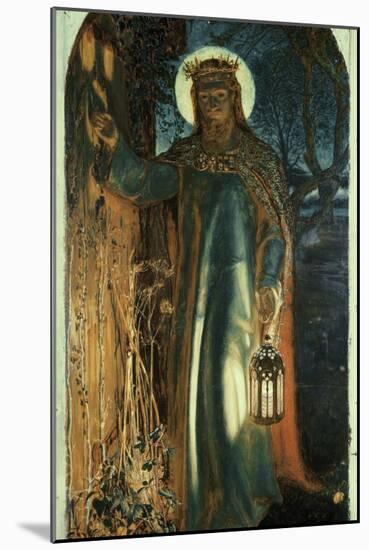 Jesus, Light of the World-William Holman Hunt-Mounted Giclee Print