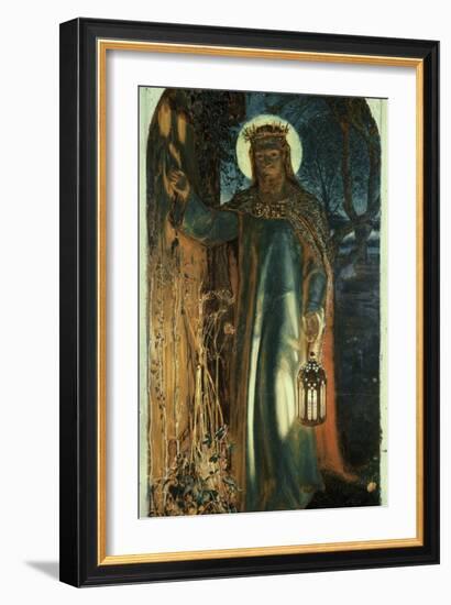 Jesus, Light of the World-William Holman Hunt-Framed Giclee Print