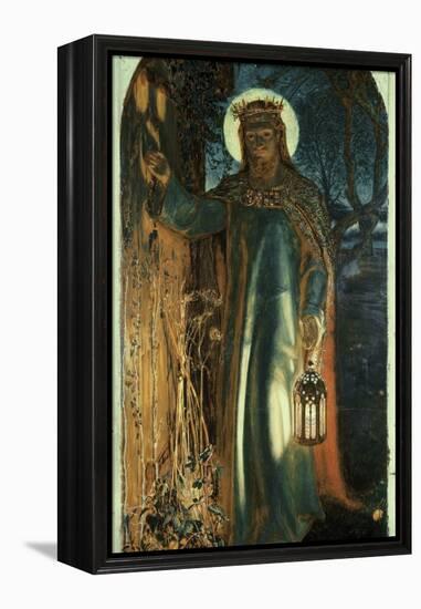 Jesus, Light of the World-William Holman Hunt-Framed Premier Image Canvas