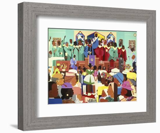 Jesus Loves Me-Varnette Honeywood-Framed Premium Giclee Print